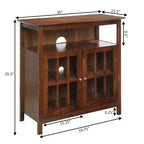 Mobile TV con armadietti contenitori Convenience Concepts Big Sur Highboy da 40 pollici