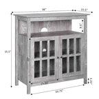 Mobile TV con armadietti contenitori Convenience Concepts Big Sur Highboy da 40 pollici