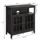 Mobile TV con armadietti contenitori Convenience Concepts Big Sur Highboy da 40 pollici