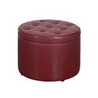 Convenience Concepts Designs4Comfort Pouf rond de rangement pour chaussures