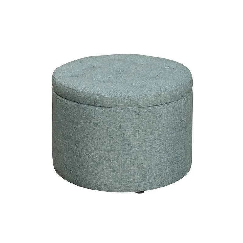 Convenience Concepts Designs4Comfort Pouf rond de rangement pour chaussures