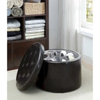 Convenience Concepts Designs4Comfort Pouf rond de rangement pour chaussures