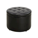 Convenience Concepts Designs4Comfort Pouf rond de rangement pour chaussures
