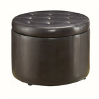 Convenience Concepts Designs4Comfort Pouf rond de rangement pour chaussures
