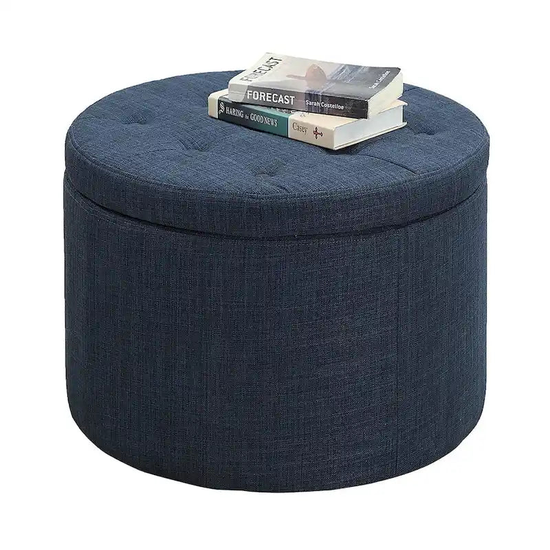 Convenience Concepts Designs4Comfort Pouf rond de rangement pour chaussures