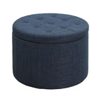 Convenience Concepts Designs4Comfort Pouf rond de rangement pour chaussures