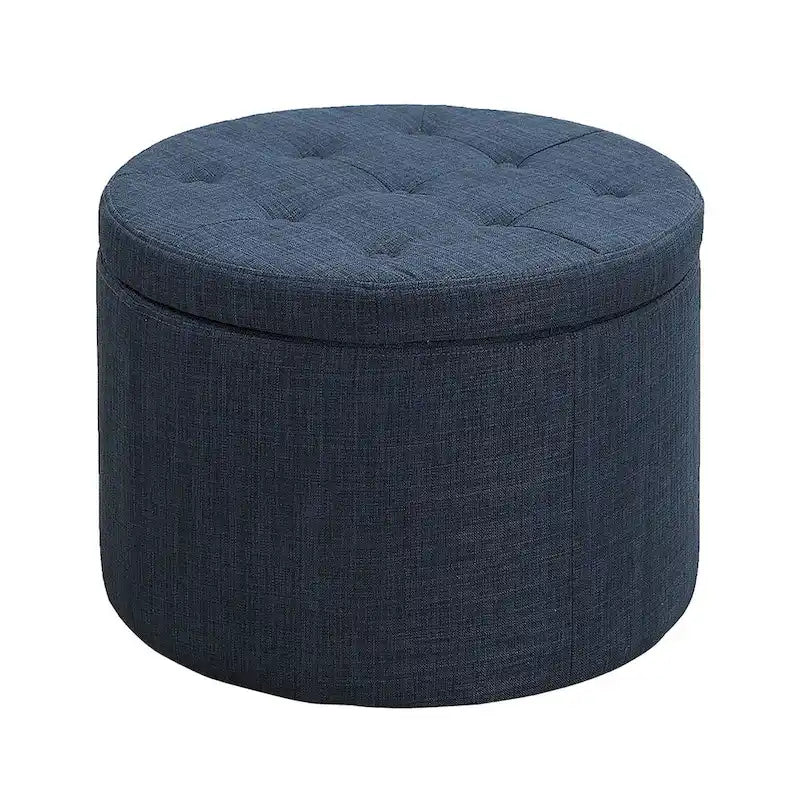 Convenience Concepts Designs4Comfort Pouf rond de rangement pour chaussures