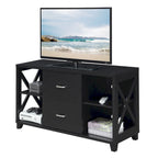 Mobile porta TV Oxford Deluxe a 2 cassetti con ripiani per TV fino a 55 pollici, Convenience Concepts