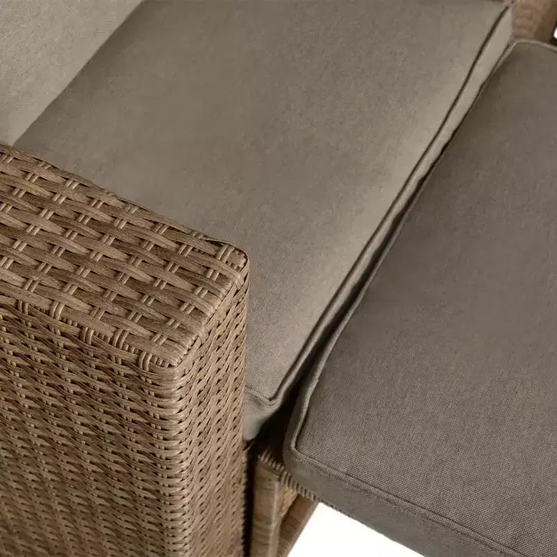 Flash Furniture Nico Ensemble Canapé Modulaire d'Intérieur/Extérieur avec Table et Poufs