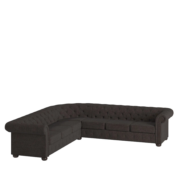 Divano componibile a L Chesterfield Knightsbridge di iNSPIRE Q Artisan