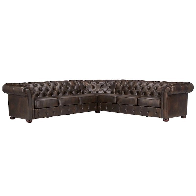 Divano componibile a L Chesterfield Knightsbridge di iNSPIRE Q Artisan