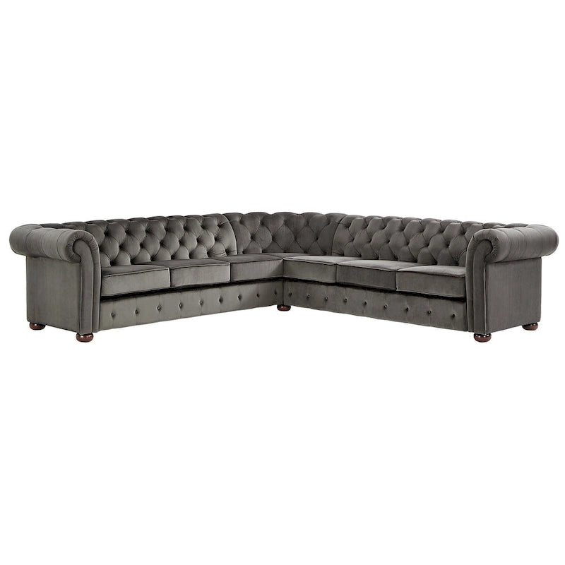 Divano componibile a L Chesterfield Knightsbridge di iNSPIRE Q Artisan