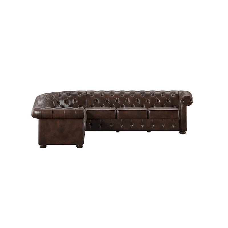 Divano componibile a L Chesterfield Knightsbridge di iNSPIRE Q Artisan