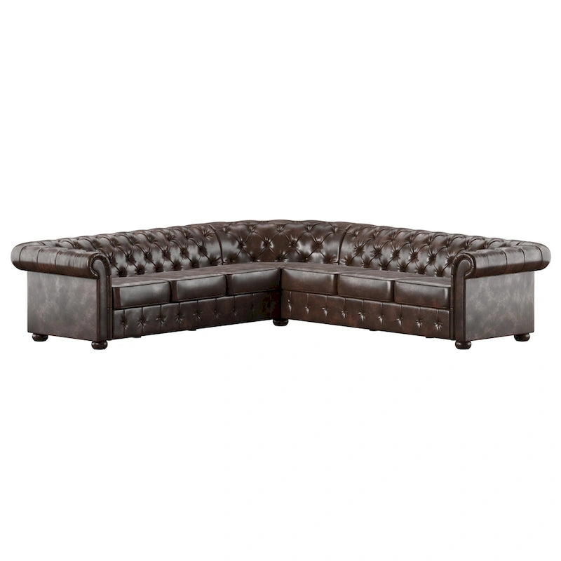 Divano componibile a L Chesterfield Knightsbridge di iNSPIRE Q Artisan