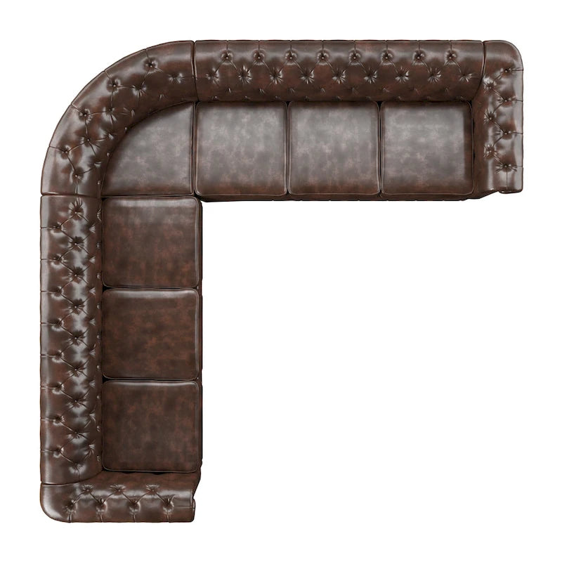 Divano componibile a L Chesterfield Knightsbridge di iNSPIRE Q Artisan