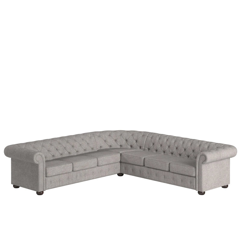 Divano componibile a L Chesterfield Knightsbridge di iNSPIRE Q Artisan