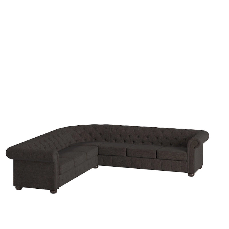 Divano componibile a L Chesterfield Knightsbridge di iNSPIRE Q Artisan