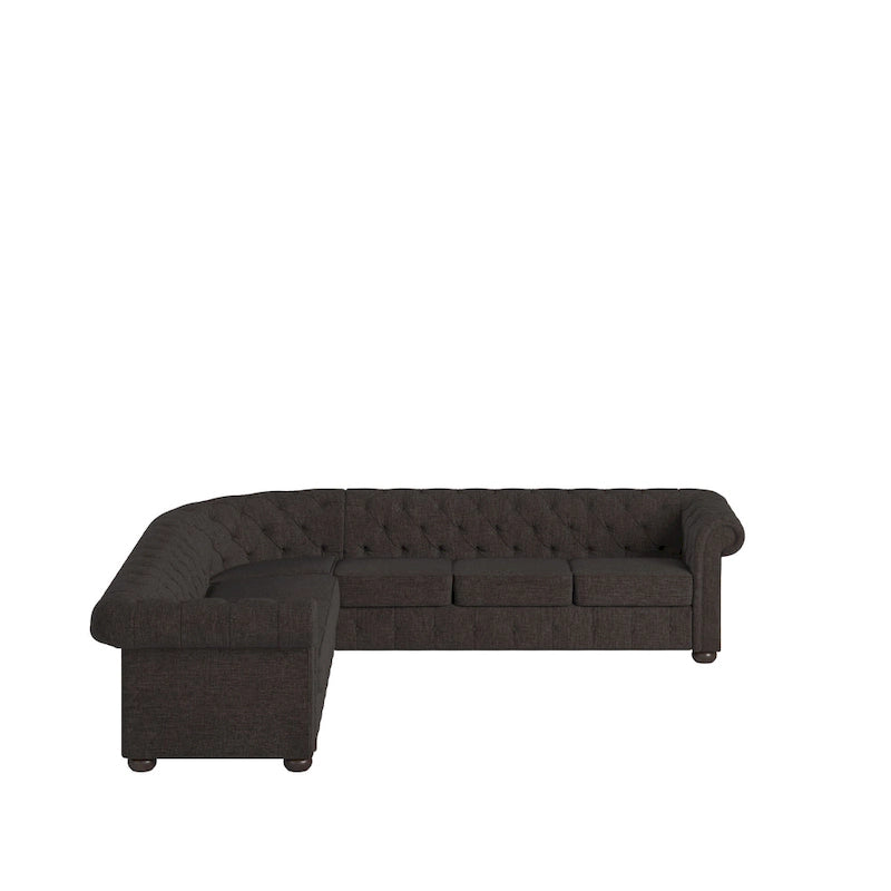 Divano componibile a L Chesterfield Knightsbridge di iNSPIRE Q Artisan