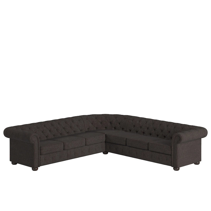 Divano componibile a L Chesterfield Knightsbridge di iNSPIRE Q Artisan