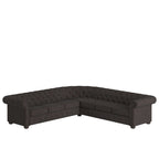 Divano componibile a L Chesterfield Knightsbridge di iNSPIRE Q Artisan
