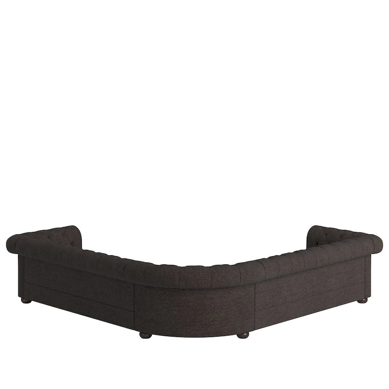 Divano componibile a L Chesterfield Knightsbridge di iNSPIRE Q Artisan