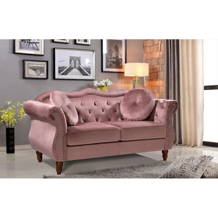 Divanetto Chester Gloria Mid-century con borchie US Pride