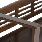 WYNDENHALL Chandler Banc de rangement d'entrée contemporain en bois massif de 48 pouces de large - 48 x 17 x 25,2
