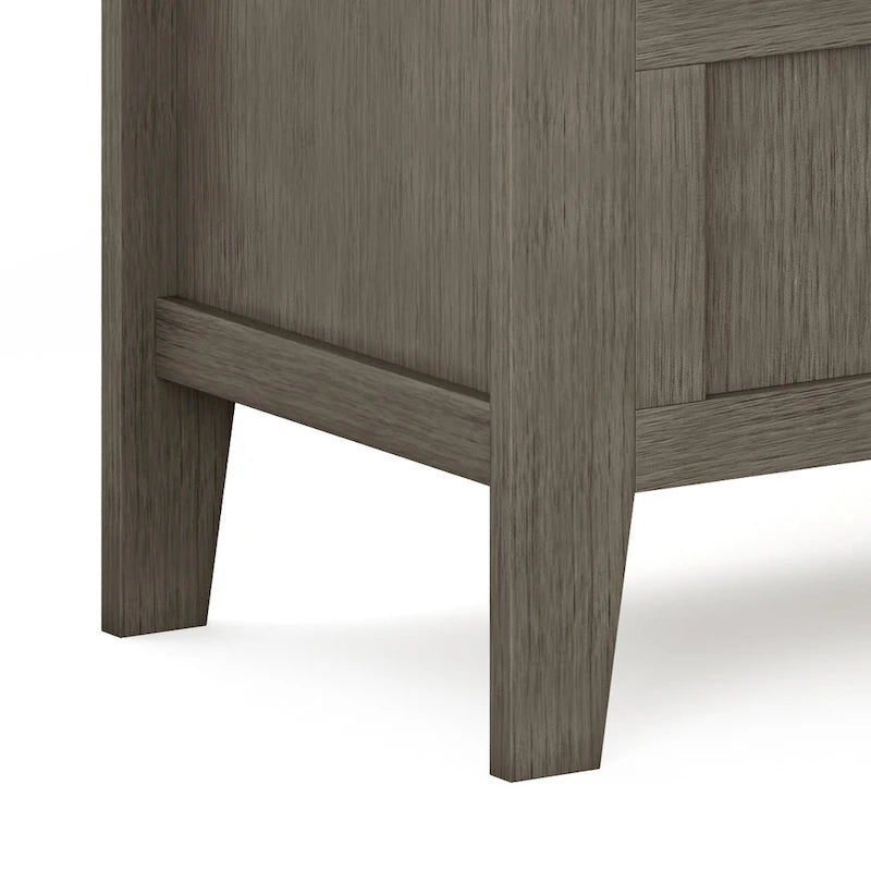 WYNDENHALL Chandler Banc de rangement d'entrée contemporain en bois massif de 48 pouces de large - 48 x 17 x 25,2