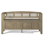 WYNDENHALL Chandler Banc de rangement d'entrée contemporain en bois massif de 48 pouces de large - 48 x 17 x 25,2
