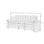 Divano letto convertibile in velluto da 82,7" con 2 cuscini