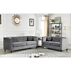 Set da soggiorno Arvilla Velvet Kitts Classic Chesterfield