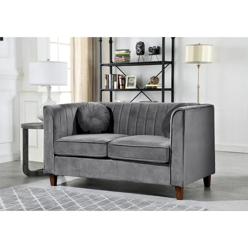 Set da soggiorno Arvilla Velvet Kitts Classic Chesterfield