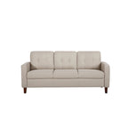 Canapé rembourré capitonné Rossetti Mid-Century