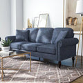 Divano tradizionale in ciniglia con braccioli arrotolati Igny di Furniture of America