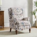 Poltrona Reclinabile Manuale per Soggiorno Terri Classic Cutaway Arms con Borchie di HULALA HOME