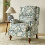 Poltrona Reclinabile Manuale per Soggiorno Terri Classic Cutaway Arms con Borchie di HULALA HOME