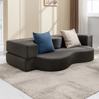 Mixoy Divano Letto Futon Convertibile, Pieghevole, Materasso Pieghevole in Schiuma, Divano Letto a Pavimento in Tessuto