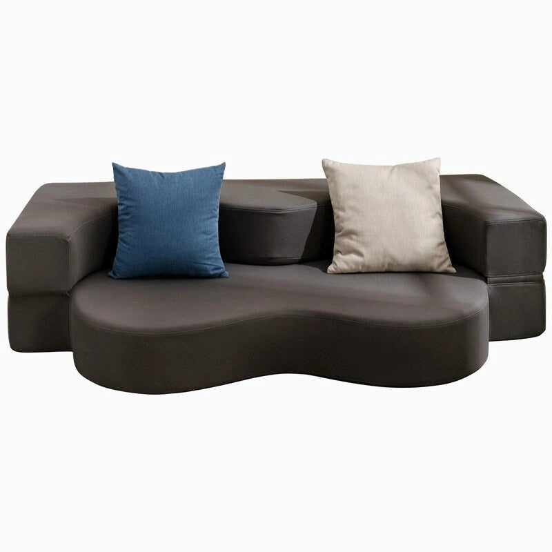 Mixoy Divano Letto Futon Convertibile, Pieghevole, Materasso Pieghevole in Schiuma, Divano Letto a Pavimento in Tessuto