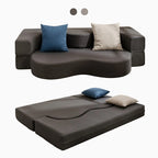 Mixoy Divano Letto Futon Convertibile, Pieghevole, Materasso Pieghevole in Schiuma, Divano Letto a Pavimento in Tessuto