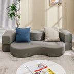 Mixoy Divano Letto Futon Convertibile, Pieghevole, Materasso Pieghevole in Schiuma, Divano Letto a Pavimento in Tessuto