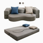 Mixoy Divano Letto Futon Convertibile, Pieghevole, Materasso Pieghevole in Schiuma, Divano Letto a Pavimento in Tessuto