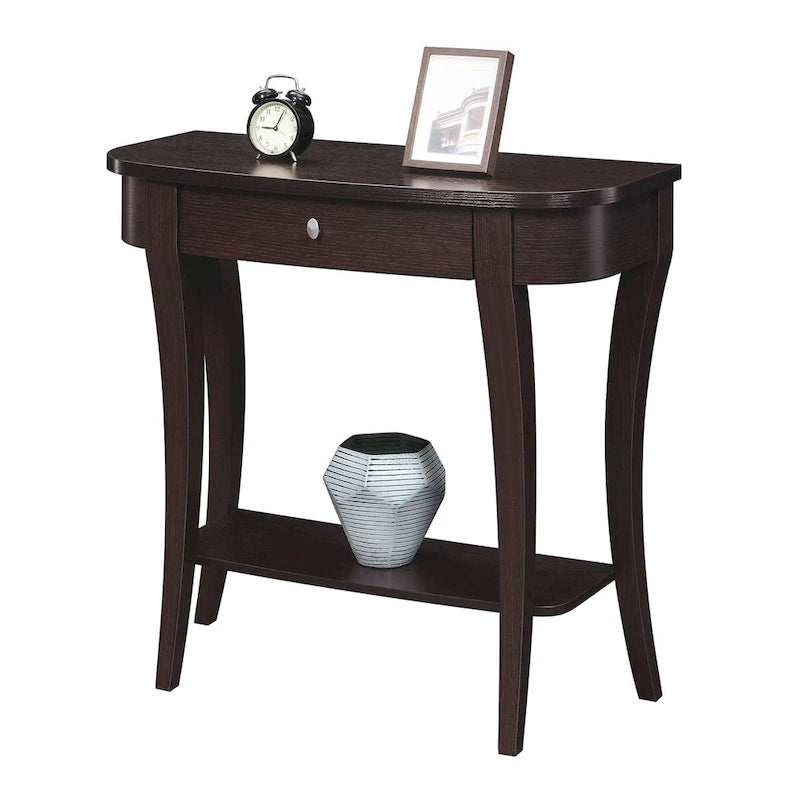 Table console à 1 tiroir avec étagère Newport de Convenience Concepts