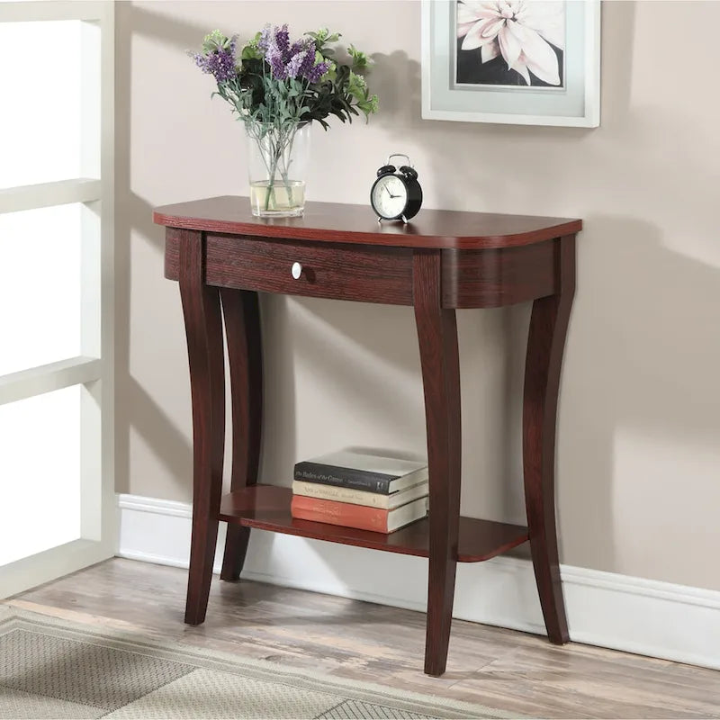 Table console à 1 tiroir avec étagère Newport de Convenience Concepts