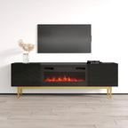 Meuble TV de cheminée Portillo BL-EF