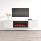 Meuble TV de cheminée Portillo BL-EF