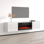Meuble TV de cheminée Portillo BL-EF