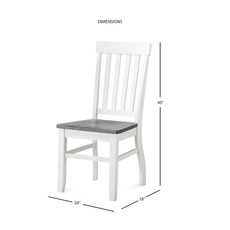 Sedia in legno Steve Silver Crestwood Farmhouse (set da 2)