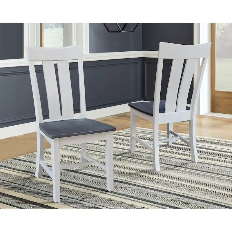 Sedia da pranzo Ava in legno massello - Set da due
