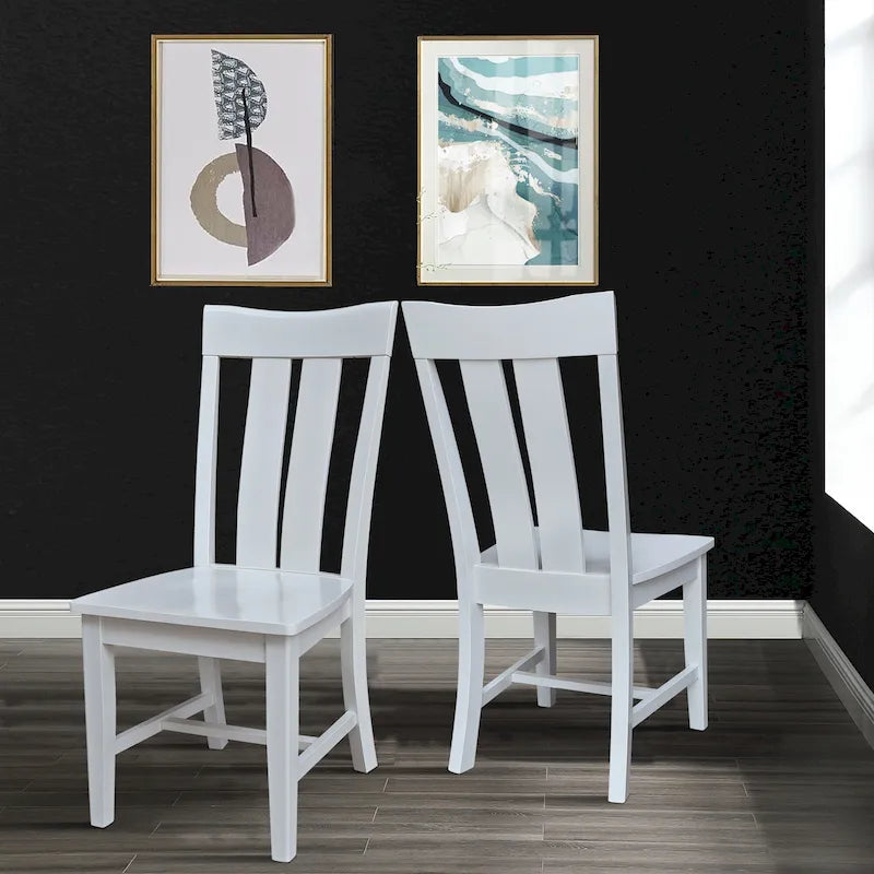 Sedia da pranzo Ava in legno massello - Set da due