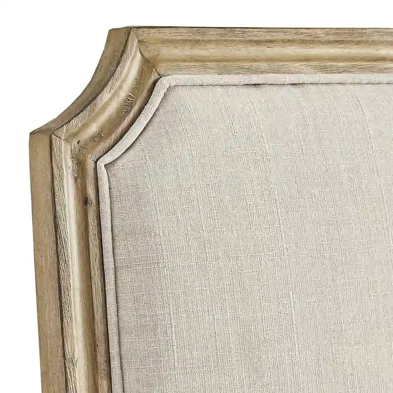 Chaises de salle à manger Deana Arched en lin et bois (lot de 2) par iNSPIRE Q Artisan